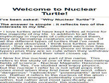 Tablet Screenshot of nuclearturtle.net